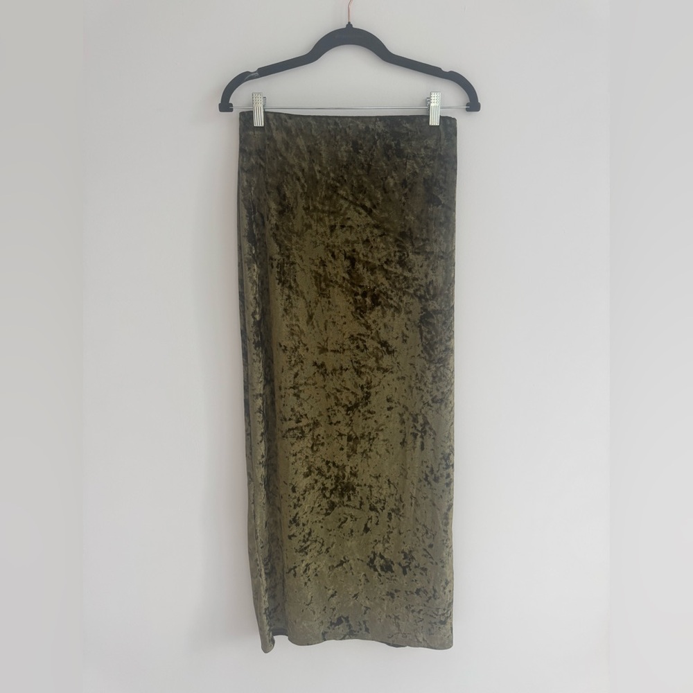 Urban Outfitters Crushed Velvet Skirt